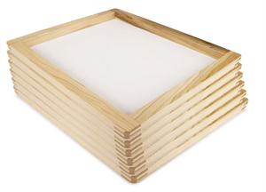 12x12 Wood Frame - Holden's Screen Supply 12x12 Inch Natural Wood Frame Silk Screen Printing |Durable White Mesh for - Holden's Screen Supply